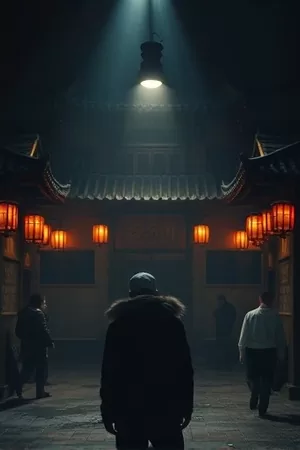 短剧《月台末班车》站台夜景海报