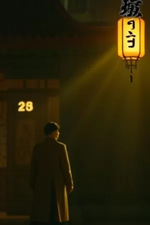 单元剧《玻璃巷口》街景夜景海报